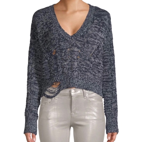 Wildfox Sweaters - Wildfox Distressed Nancy Knit Sweater